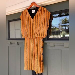 Vintage 1980’s Blouson Style Dress